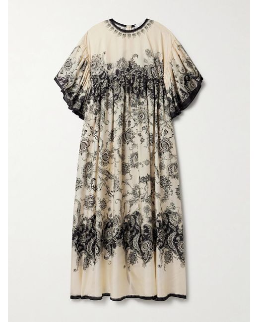 Zimmermann Multicolor Rhiannon Paisley-Print Silk Maxi Dress