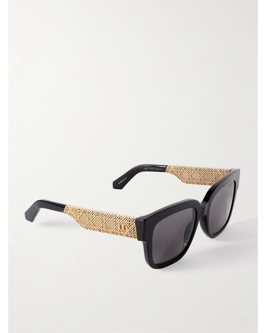 Dior Black Diorésille S1I Square-Frame Acetate And-Tone Sunglasses