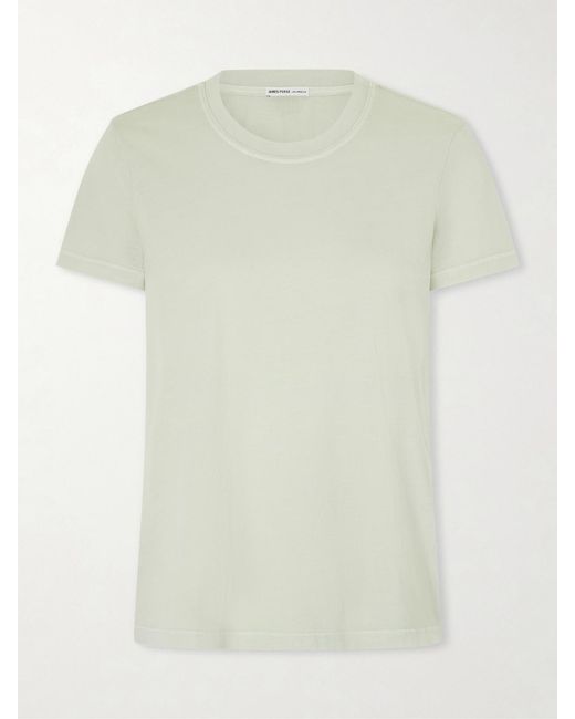 James Perse White Vintage Boy Cotton-Jersey T-Shirt