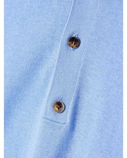 La Ligne Blue Ben Oversized-Pullover Aus Einer Mischung Aus Seide, Wolle Und Kaschmir Mit Polokragen
