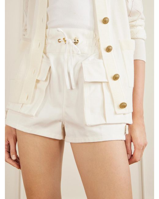 Balmain Natural Denim Shorts