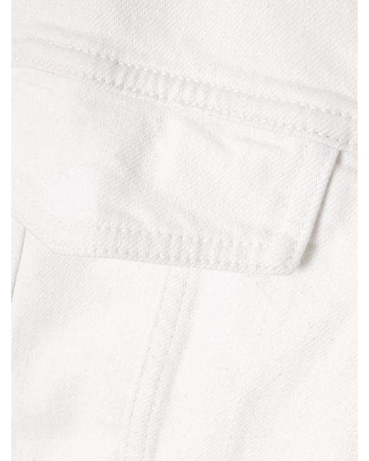 Another Tomorrow White Denim Jacket