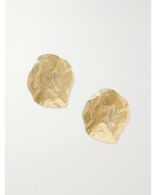 YSSO Metallic Filo Vergoldete Ohrringe