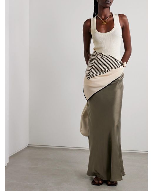 Matteau Natural Ribbed-Knit Tank
