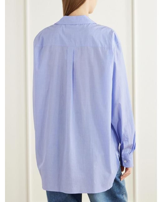 Ssstein Blue Skipper Cotton Shirt