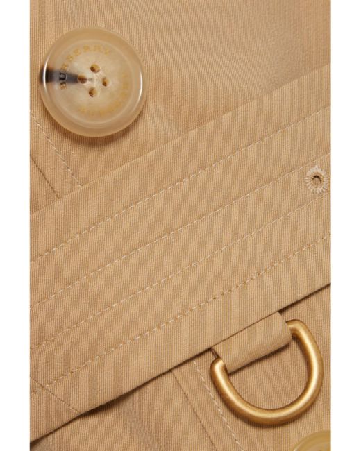 Burberry Natural Chelsea Long Trenchcoat Aus Biobaumwollgabardine