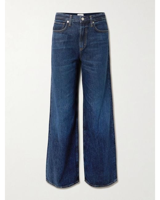 Citizens of Humanity Blue Paloma Mid-Rise Wide-Leg Jeans