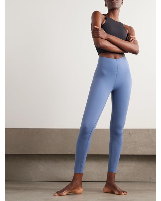 lululemon athletica Blue Wunder Under Smoothcover High-Rise Leggings