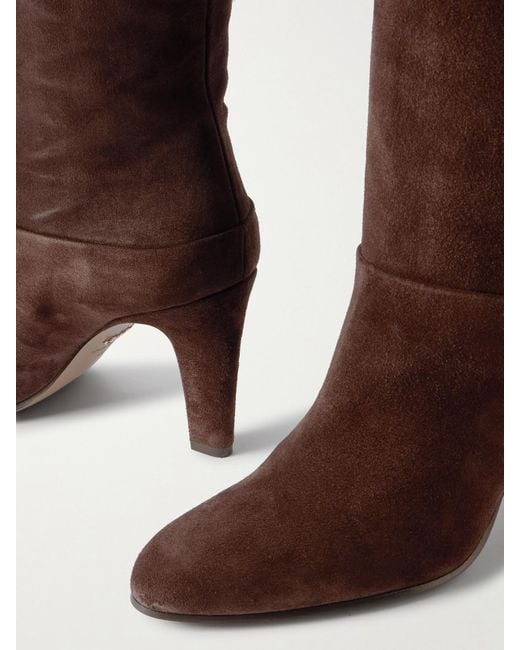 Chloé Brown Eve Suede Over-The-Knee Boots