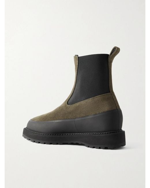 Le Monde Beryl Black Diemme Dolomite Suede Chelsea Boots