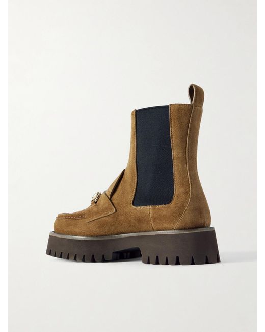 Gucci Brown Chelsea Boots