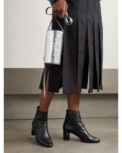 JENNIFER CHAMANDI Black Danilo 65 Leather Ankle Boots