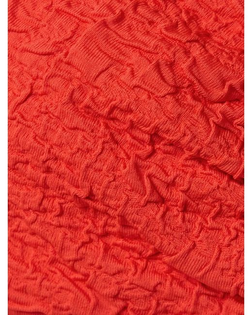 Mara Hoffman Red Cruz Recycled-Popcorn Bikini Top
