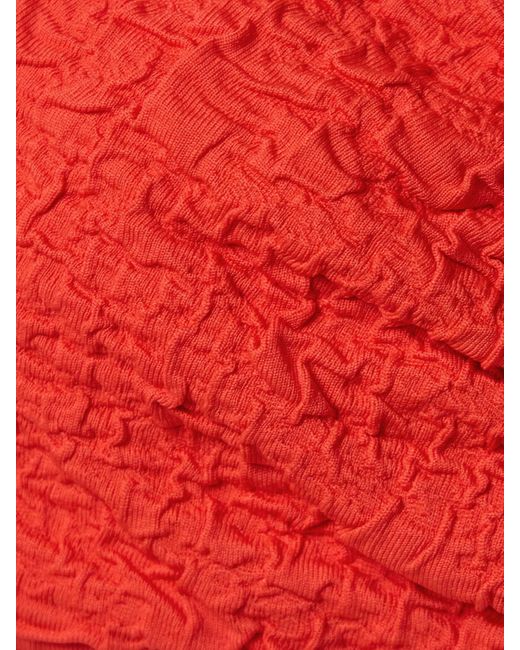 Mara Hoffman Red Cruz Bikini-Oberteil Aus Strukturiertem Material Mit Recycelten Fasern
