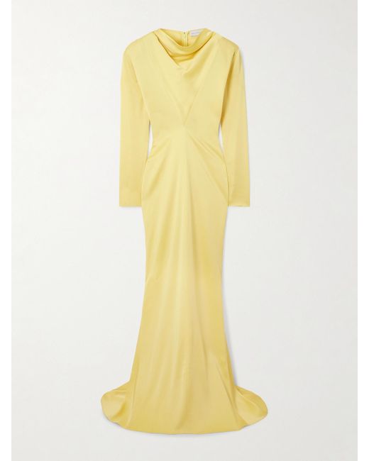 Stella McCartney Yellow Satin Gown