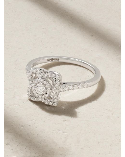 De Beers London Natural Lotus By De Beers 18-Karat Diamond Ring