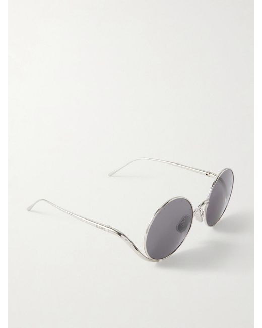 Loewe Metallic Round-Frame-Tone Sunglasses
