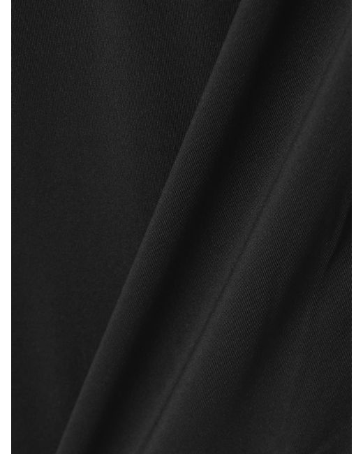 Kiki de Montparnasse Black Echauffe Cutout Stretch-Jersey Gown