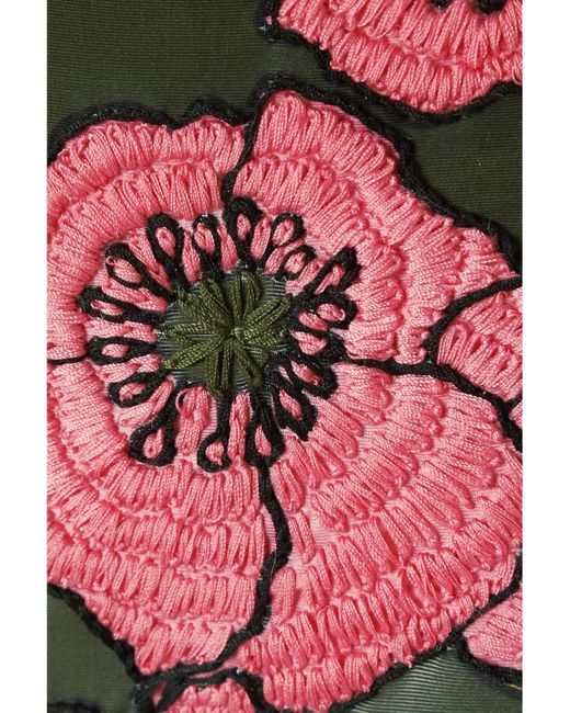 Agua Bendita Pink Net Sustain Geranio Embroidered Recycled Bikini Briefs