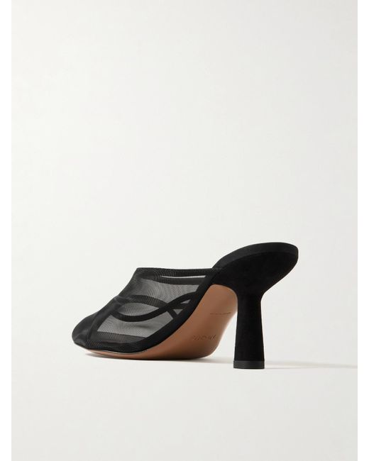 Neous Black Pherka Mesh Mules