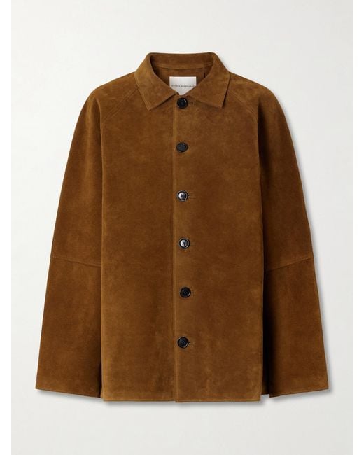 Studio Nicholson Brown Bowe Suede Jacket