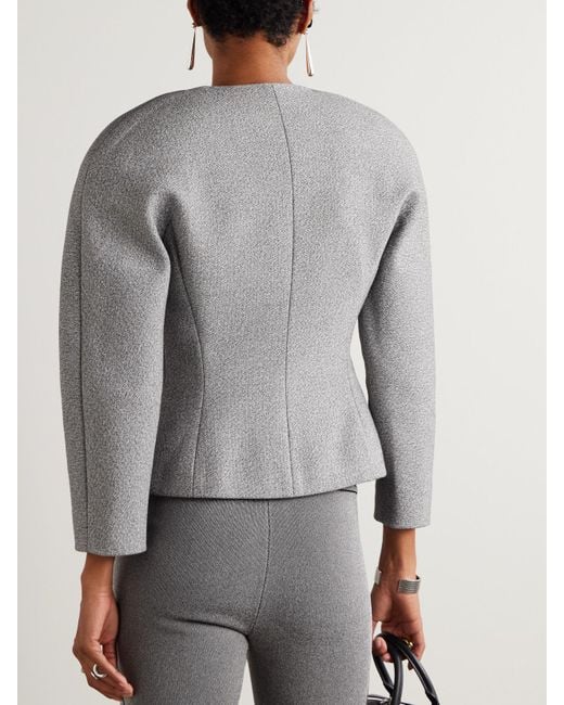 Jacquemus Gray Ovalo Jacke Aus Einer Baumwoll-Wollmischung