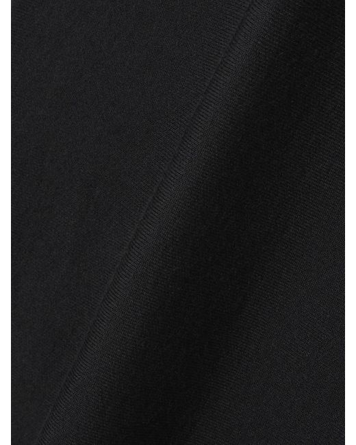 Gabriela Hearst Black Erebus Wool, Cashmere And Silk-Blend Turtleneck Midi Dress