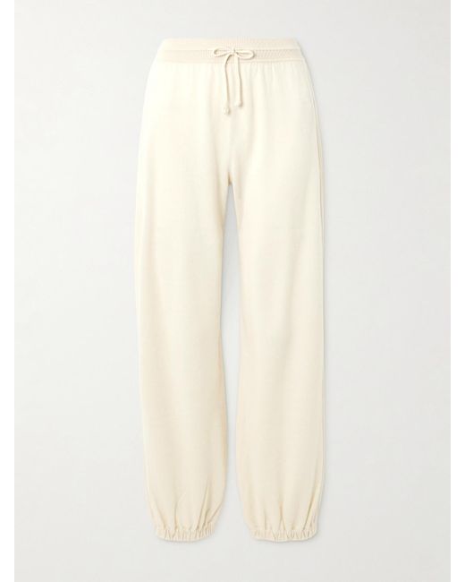 Loro Piana Natural Cashmere Tapered Track Pants
