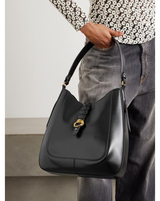 Isabel Marant Black Altay Schultertasche Aus Leder