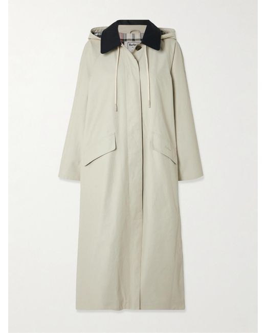 Barbour White Alexa Chung Natalie Trenchcoat Aus Baumwollgabardine