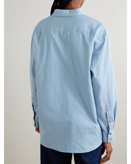 B Sides Blue Ramona Cotton-Flannel Shirt