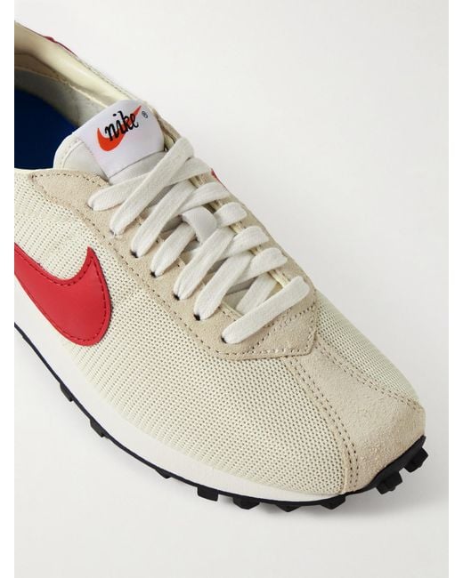 Nike Natural Ld-1000 Suede And Leather-Trimmed Mesh Sneakers