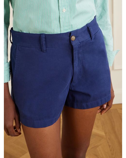 Polo Ralph Lauren Blue Cotton-Twill Shorts