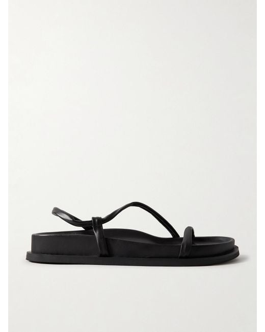 Sandales À Brides Arrière En Cuir Twist St. Agni en coloris Black