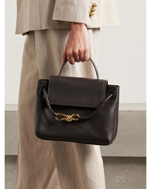 Sac À Main En Cuir Ciao Ciao Small Bottega Veneta en coloris Black