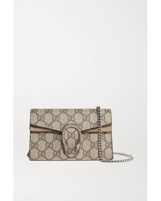 Gucci Dionysus Super Mini Printed Coated-canvas And Suede Shoulder Bag -  Save 26% - Lyst
