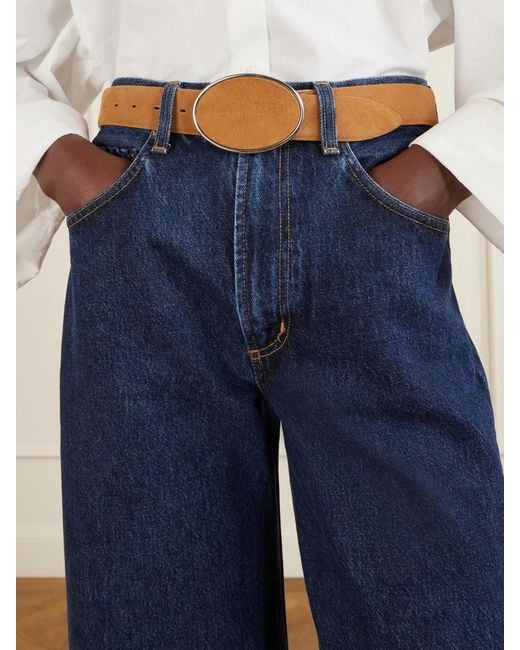 DEHANCHE White Flint Suede Belt