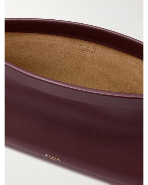 Alaïa Purple Click E/W Medium Leather Shoulder Bag
