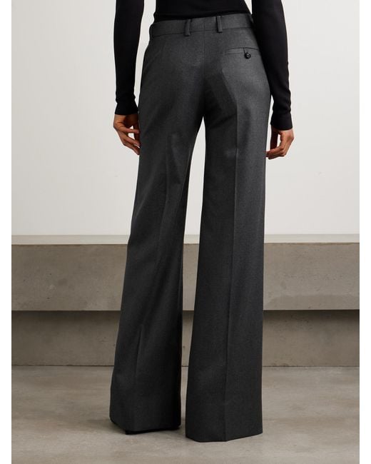 Stella McCartney Gray Wool-Felt Flared Pants