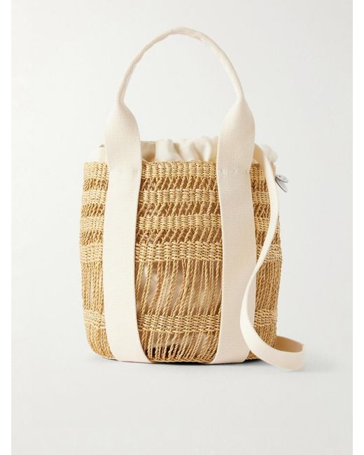 Muuñ Natural Mixy Raffia Bucket Bag