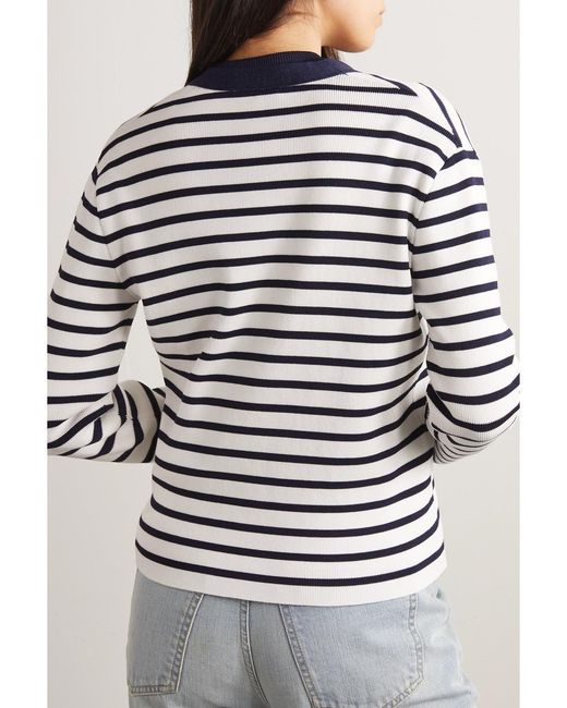 Givenchy Blue Striped Cotton Cardigan