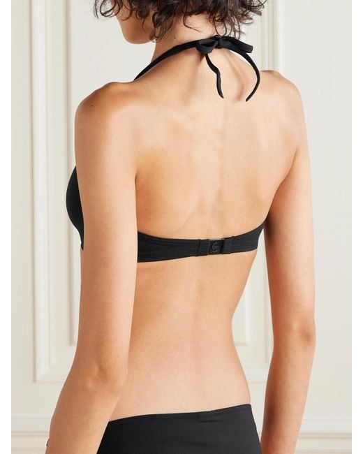 Eres Black Les Permanents Gang Triangle Bikini Top