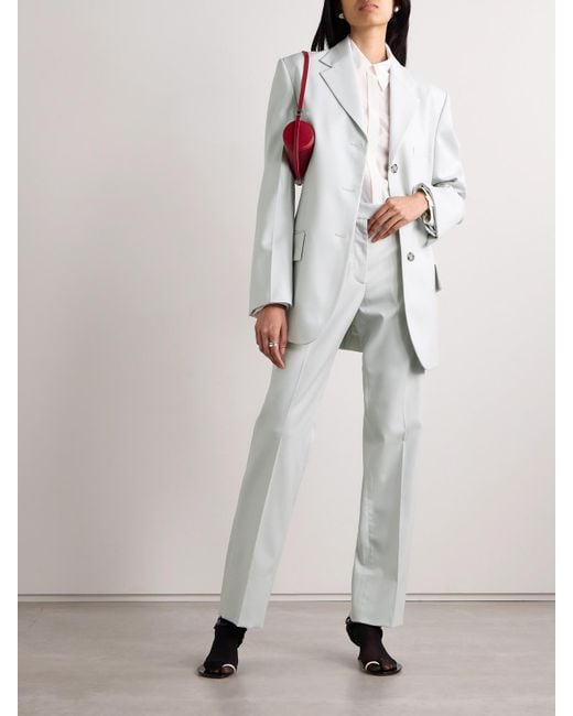 Proenza Schouler White Teddy Hose Mit Geradem Bein Aus Baumwoll-Twill