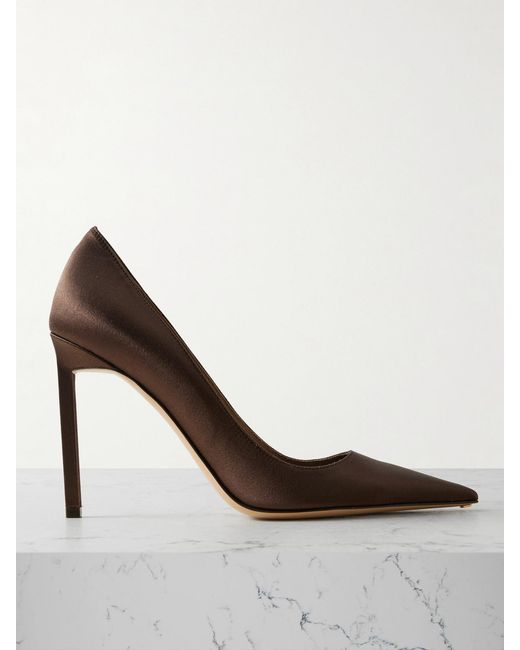 Tom Ford Brown Betty Satin Pumps
