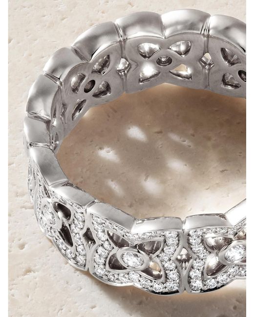 De Beers London Natural Lotus By De Beers 18-Karat Diamond Ring
