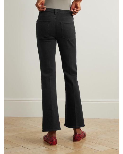 FRAME Black The Icon Low-Rise Bootcut Jeans
