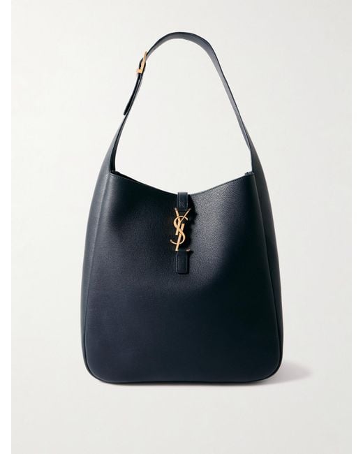 Saint Laurent Blue Le 5 À 7 Supple Große Schultertasche Aus Leder