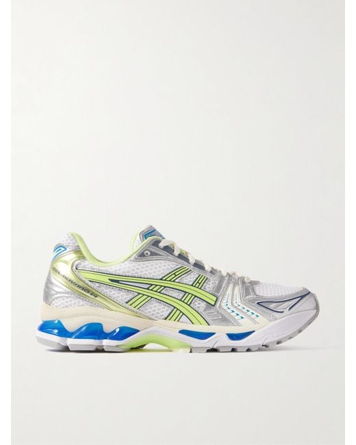 Asics Blue Gel-Kayano 14 Sneakers Aus Mesh Mit Metallic-Gummibesätzen