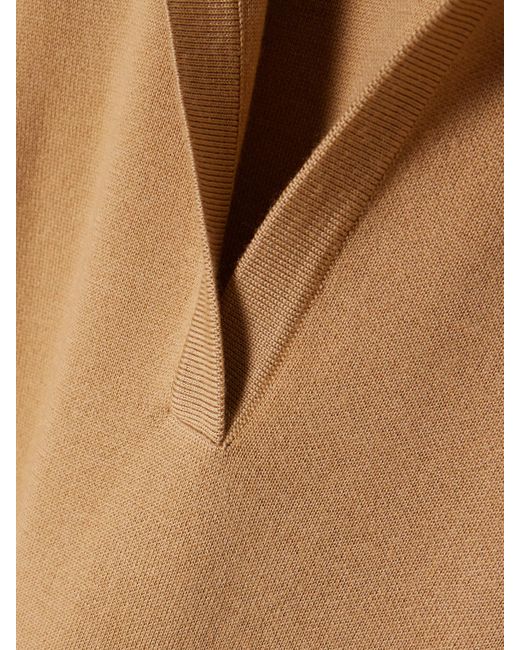 Gabriela Hearst Natural Bradley Wool, Silk And Cashmere-Blend Midi Dress