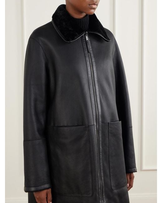 Joseph Black Caspian Shearling Coat